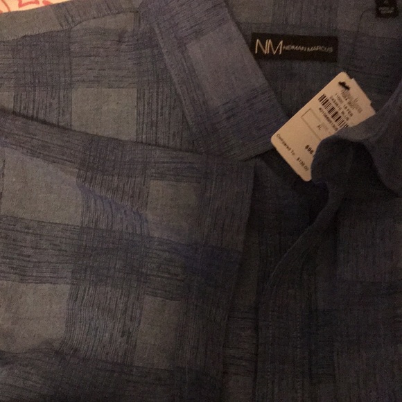 Neiman Marcus Short Sleeve Casual Shirt NEW XL - Picture 8 of 9
